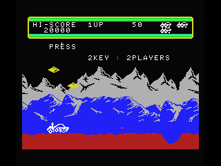 Moon Patrol screenshot 5 for MSX